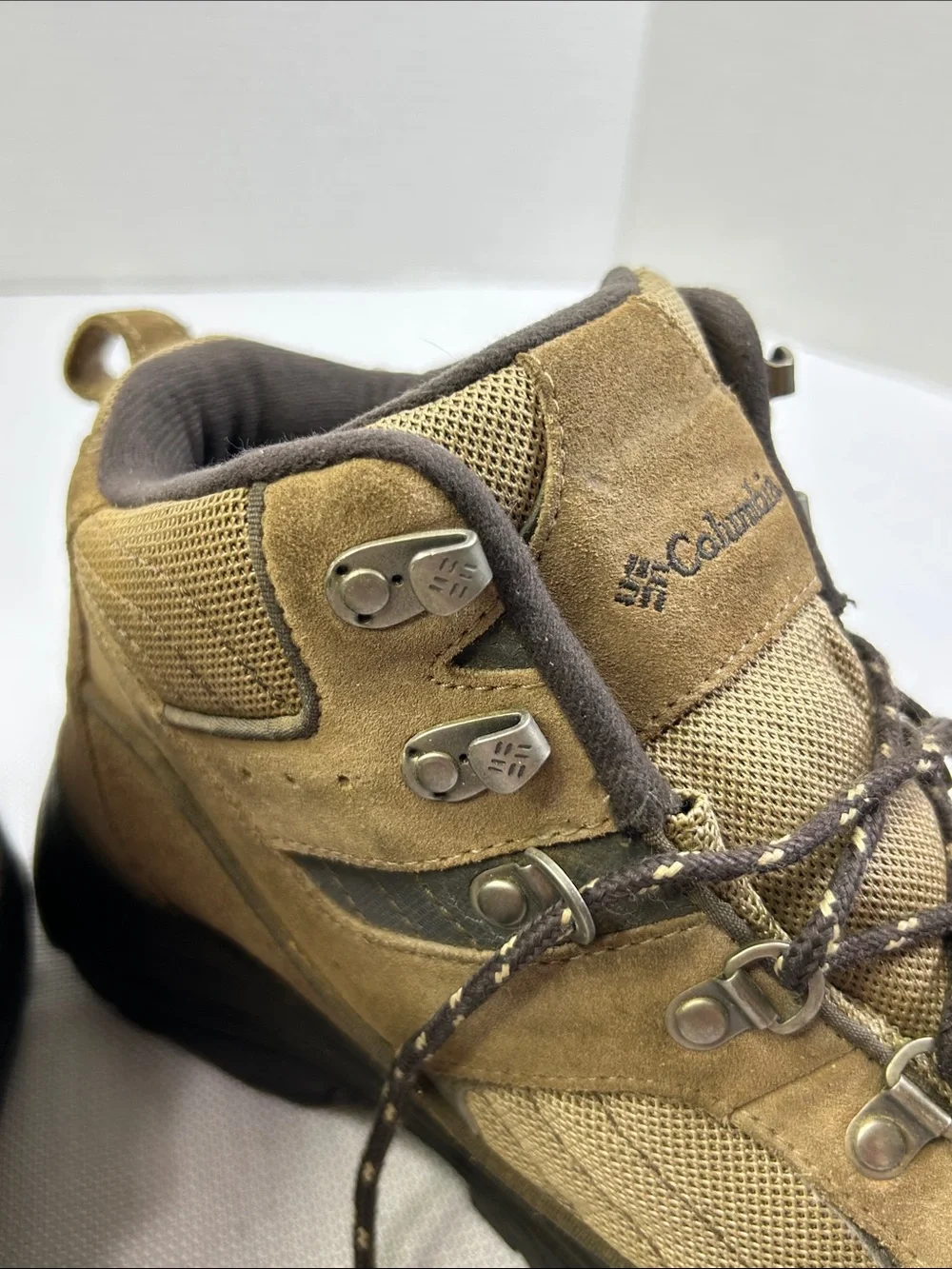 Columbia Razor Ridge Mid II Hiking Boots Brown Suede Omni-Grip Men’s 11